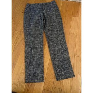 Theory women's Black & White Tweed Straight Leg dress Pants size 4